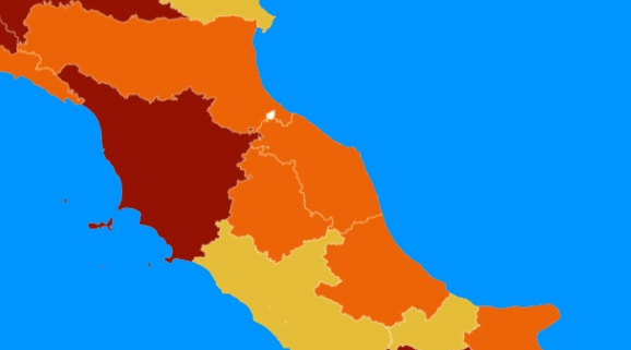 Regiuni ale Italiei. Zona de frânare